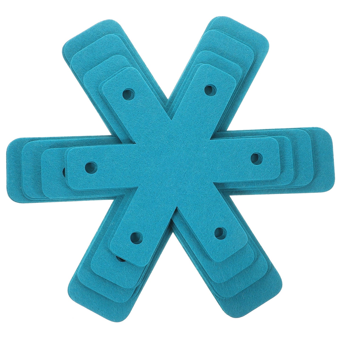 Pot Helpers 12Pcs Set Blue Felt Protective Coasters For Kitchenware Surface Protection