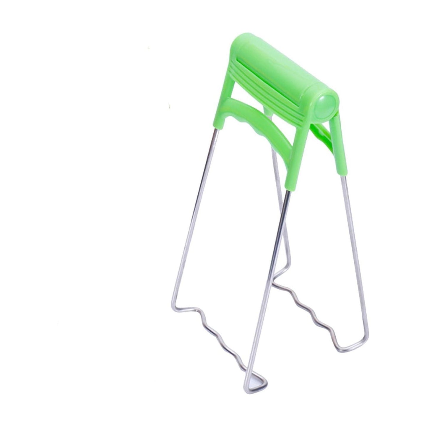Kitchen Multifunctional Anti-Scald Tool Set - Stainless Steel Bowl Lifter, Pot Holder, and Heat-Resistant Gloves, Safe Gripping for Hot Dishes, Bowls, Pans, and Trays, Dishwasher Safe green