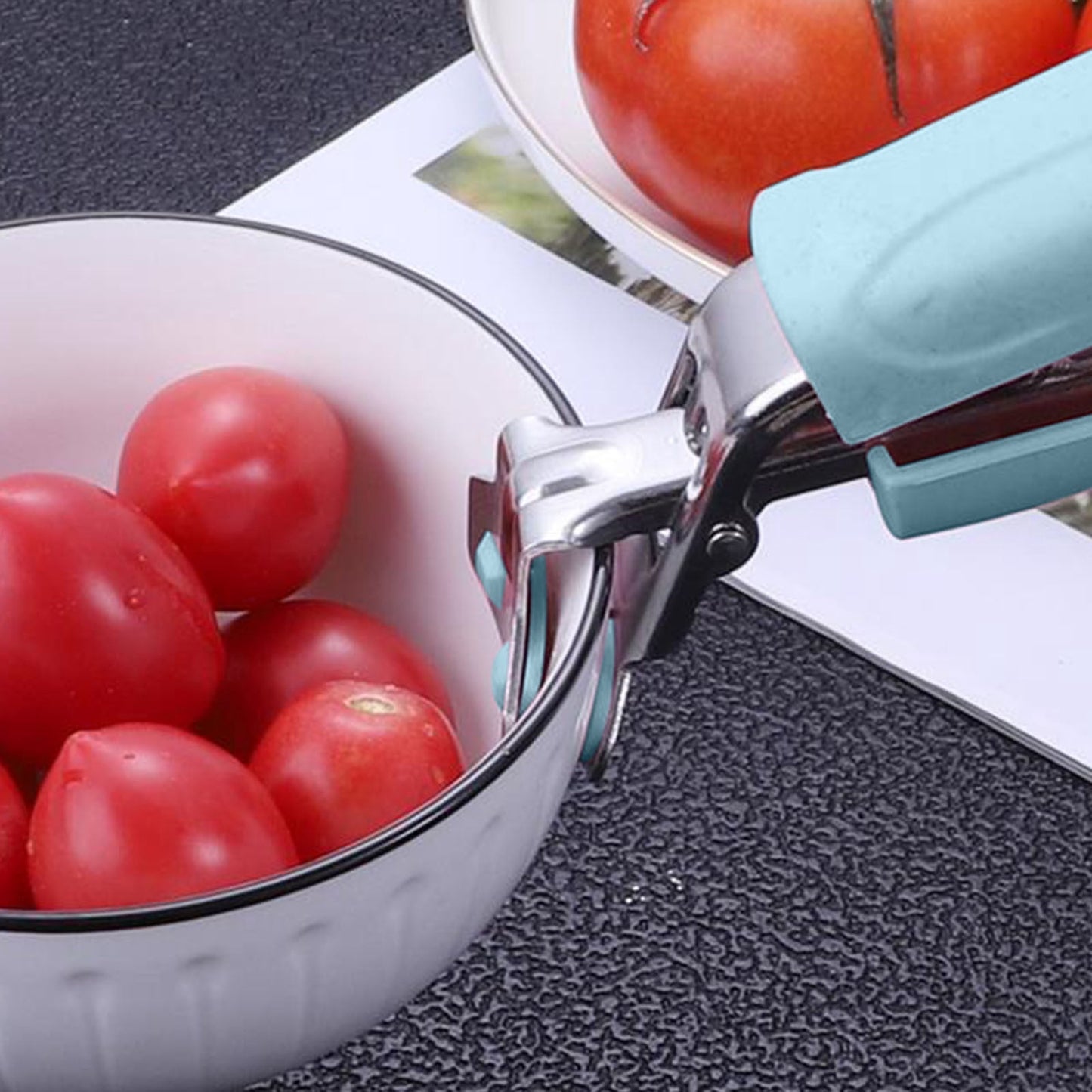 Stainless Steel Bowl Clamp &amp; Extractor Tool | Kitchen Grip for Hot Pots, Pans, and Bowls | Heat Resistant Handle for Oven, Microwave, and Stovetop Use