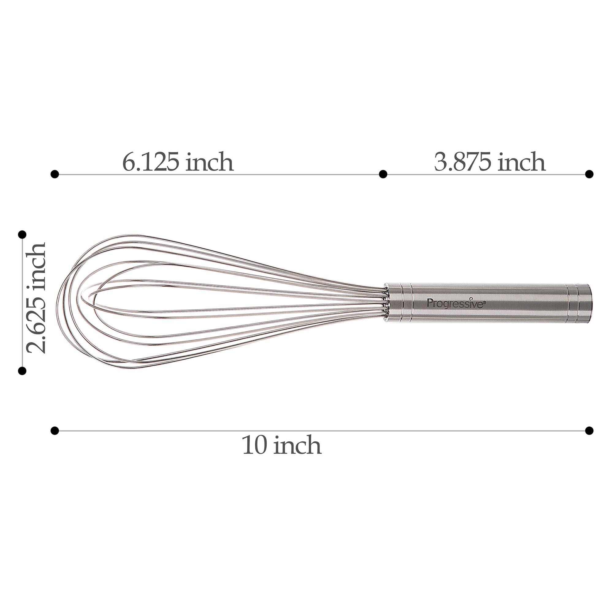 Prep Solutions 10" Stainless Steel Balloon Whisk
