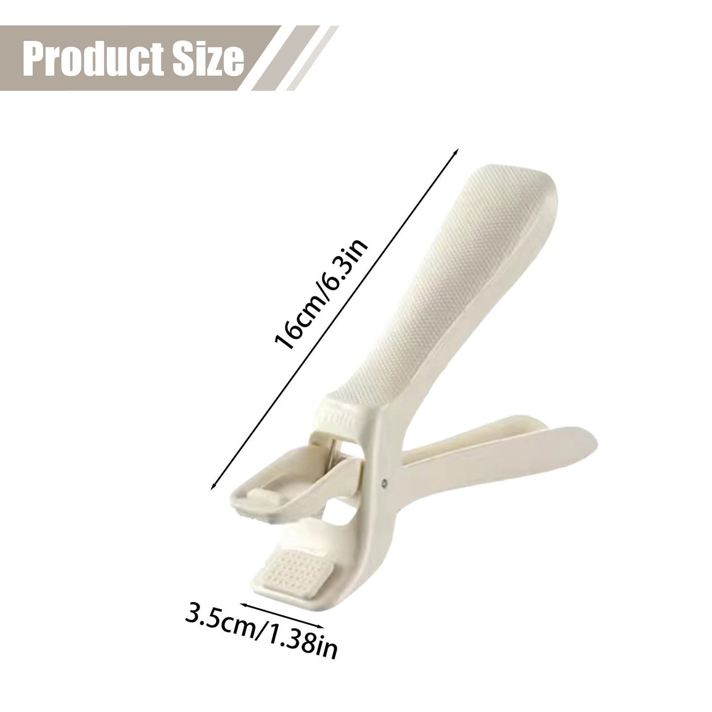 Silicone Hot Plate Clip, Heat Resistant Anti-Scald Bowl Gripper, Tongs for Dishes, Pans and Pots, Kitchen Helper Tool,Kitchen Gadget, Heat Resistant Clip,Beige,16x3.5cm