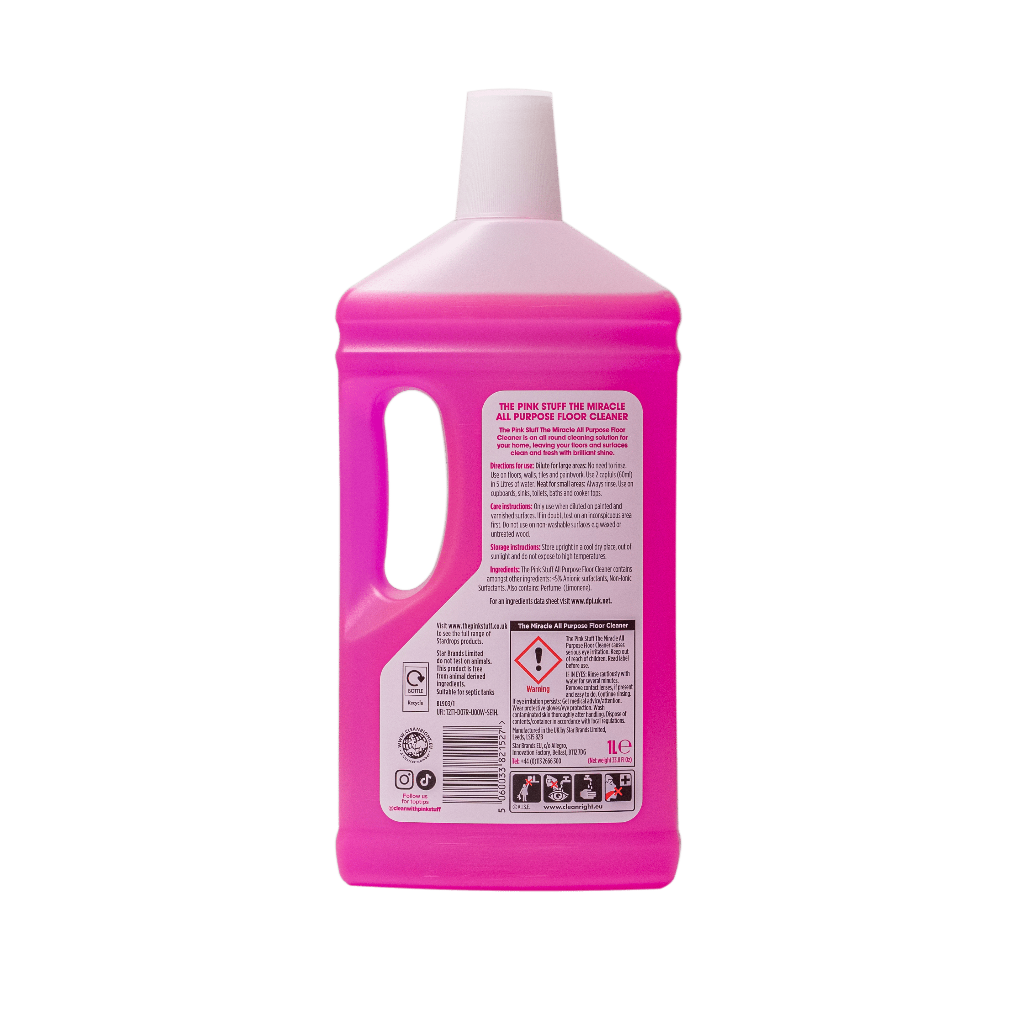 The Pink Stuff, Miracle All-Purpose Liquid Floor Cleaner, 33.8 fl. oz.