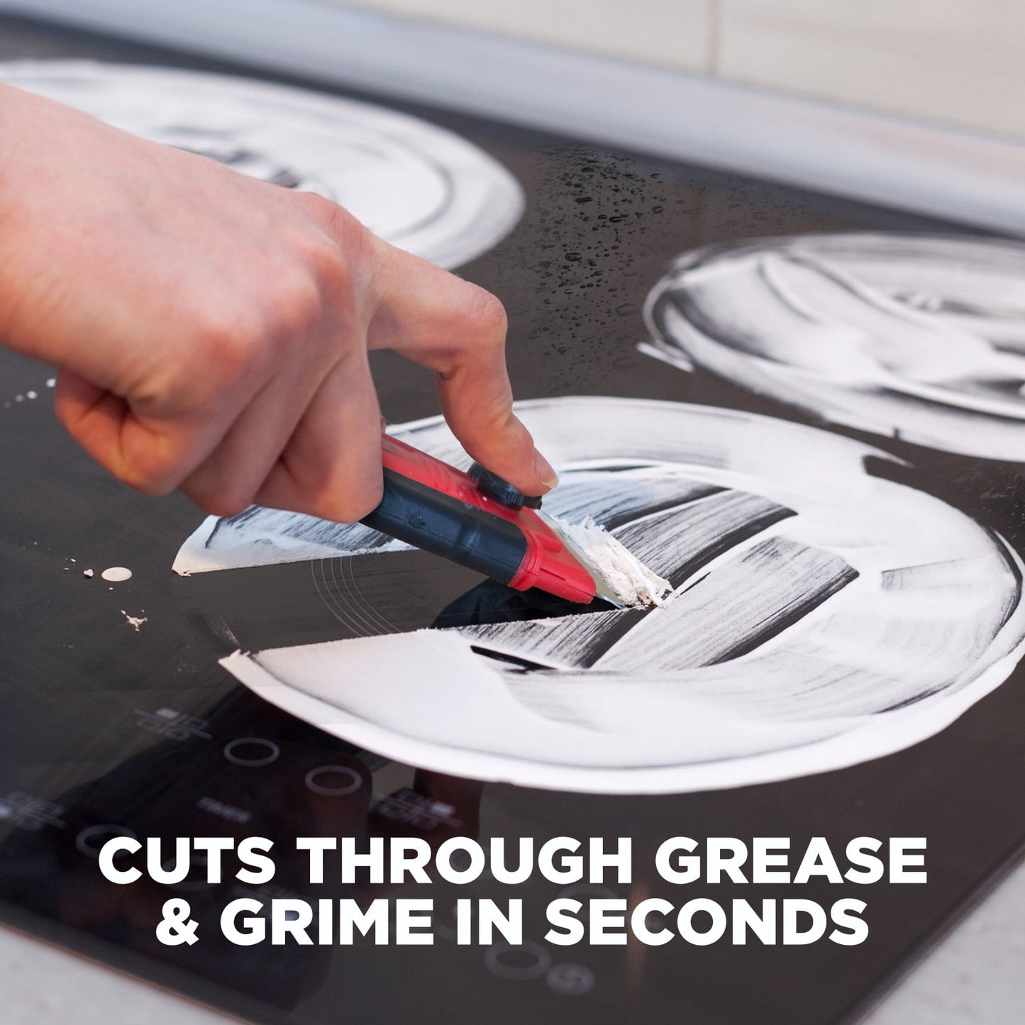 5-In-1 Cook Top Complete Cleaning Kit - Includes Cream, Scrubbing Pad and Scraper Tool