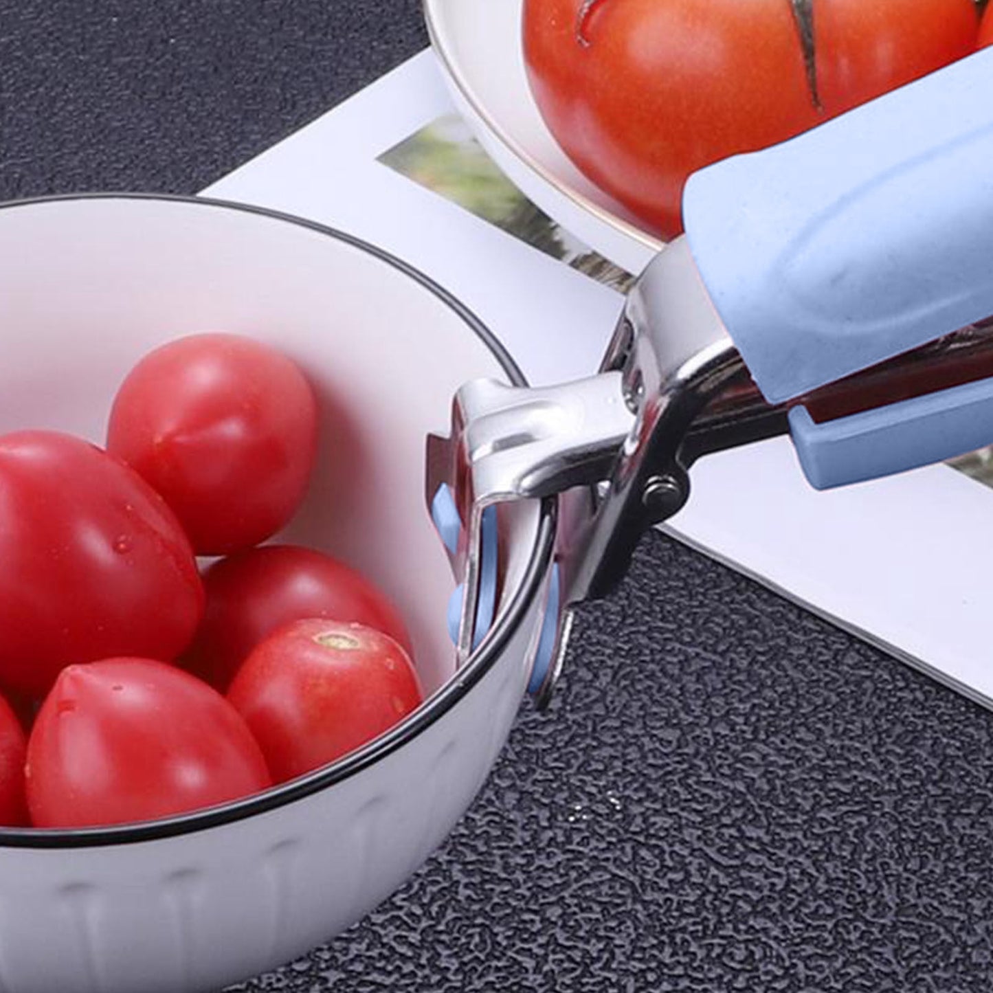 Stainless Steel Bowl And Plate Gripper Clamp, Anti-Scald Hot Pot Plate Lifter, Ergonomic Handle, Safe One-Hand Use In Oven Microwave Steamer, Kitchen Tool For Everyday Cooking