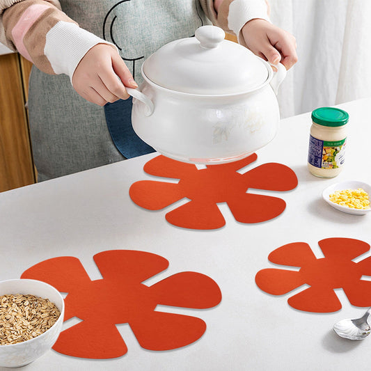 12pcs Pot Protector Non Stick Mat, Frying Pan Insulation Guard, Simple Design, Protect Cookware Surface, Oven Safe, Heat Resistant, Stain Free, Fabric, Kitchen Cooking Helper
