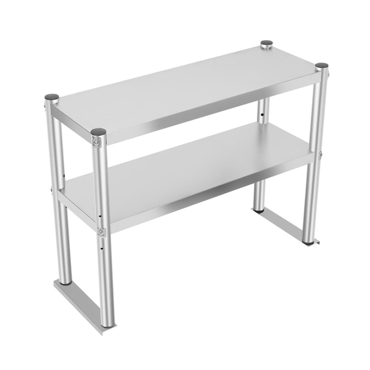 12" x 30" Stainless Steel Commercial Kitchen Prep Table with Double Overshelf Used to Place All Kinds of Kitchenware, Spices, Tools, Etc