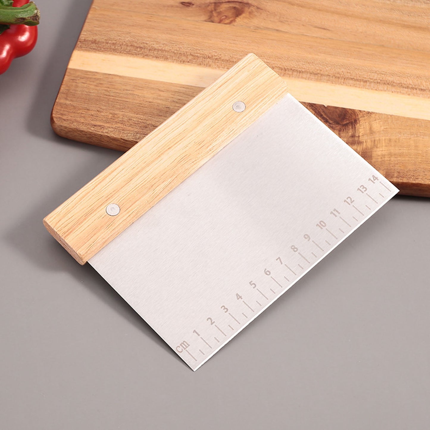 4Pc Bench Scraper,5" Green Multifunctional Dough Scraper For Scraping,Chopping &amp; Shaping,Bpa Free Plastic Scraper,Hard Bench Scraper,Pastry Bread Baking Tool,Cake Fondant Baking Essential