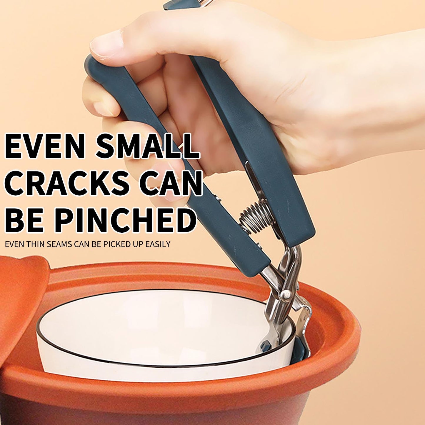 Anti-Scald Bowl Clamp, Pot Casserole Grabber Tongs, Heat Resistant Kitchen Lifter, Ergonomic Handle Cookware Tool, Multipurpose Dish Holder