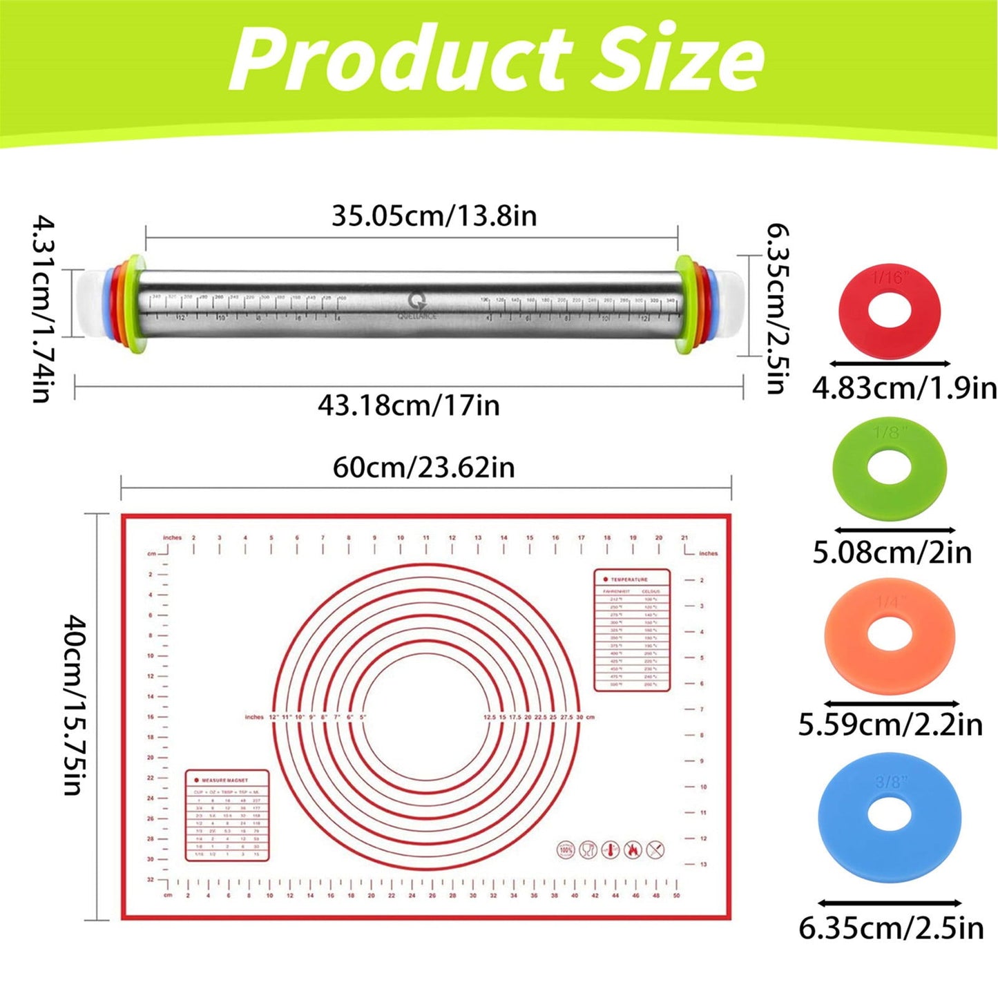 4Pc Bench Scraper,5" Green Multifunctional Dough Scraper For Scraping,Chopping &amp; Shaping,Bpa Free Plastic Scraper,Hard Bench Scraper,Pastry Bread Baking Tool,Cake Fondant Baking Essential