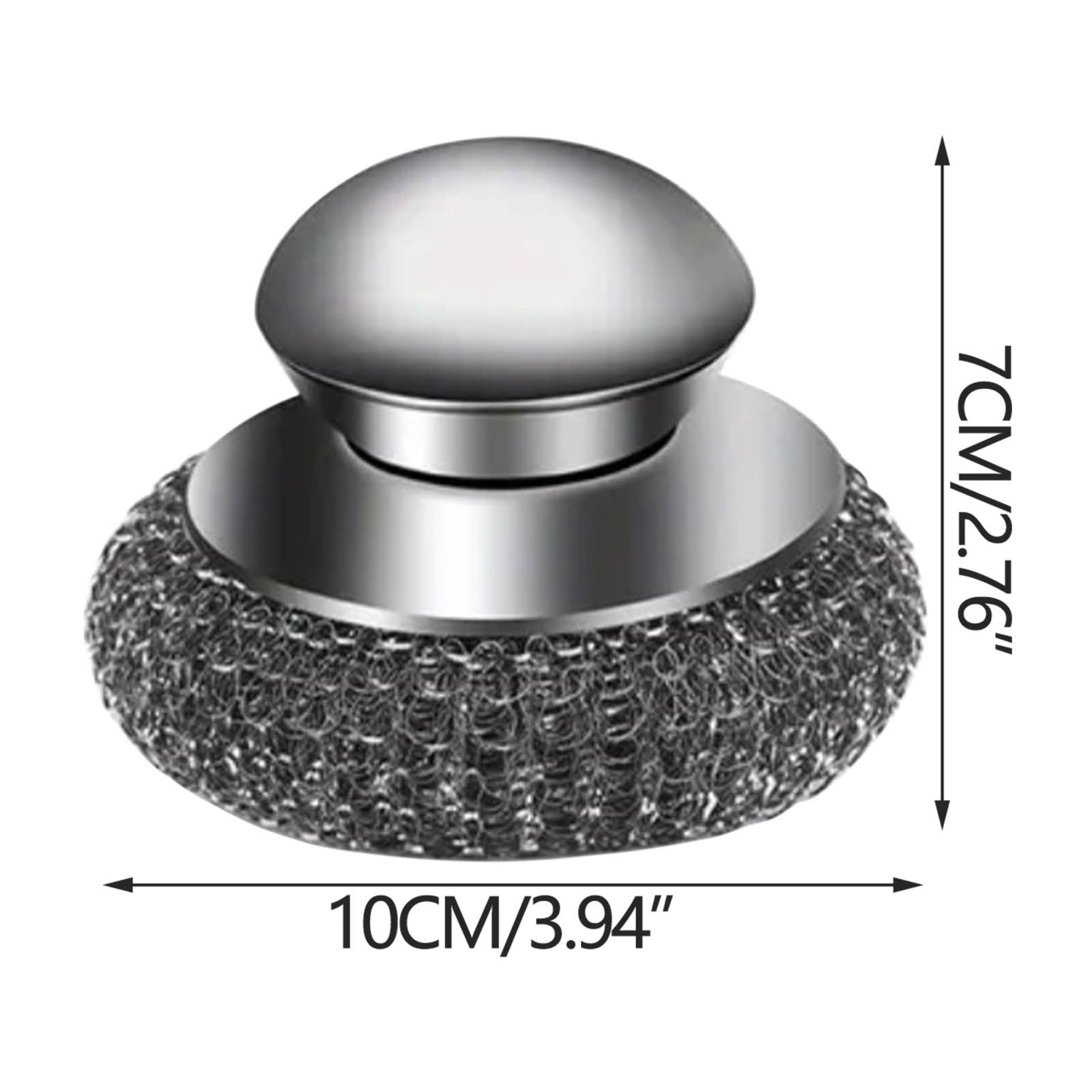 Stainless Steel Wool Pads,5 Replacement Pads,Detachable Design for Cleaning Cookware,Kitchen Use,Dishwashing Helper,Kitchen Cleaning Tool|Stainless Steel,Grey,NCHKUN