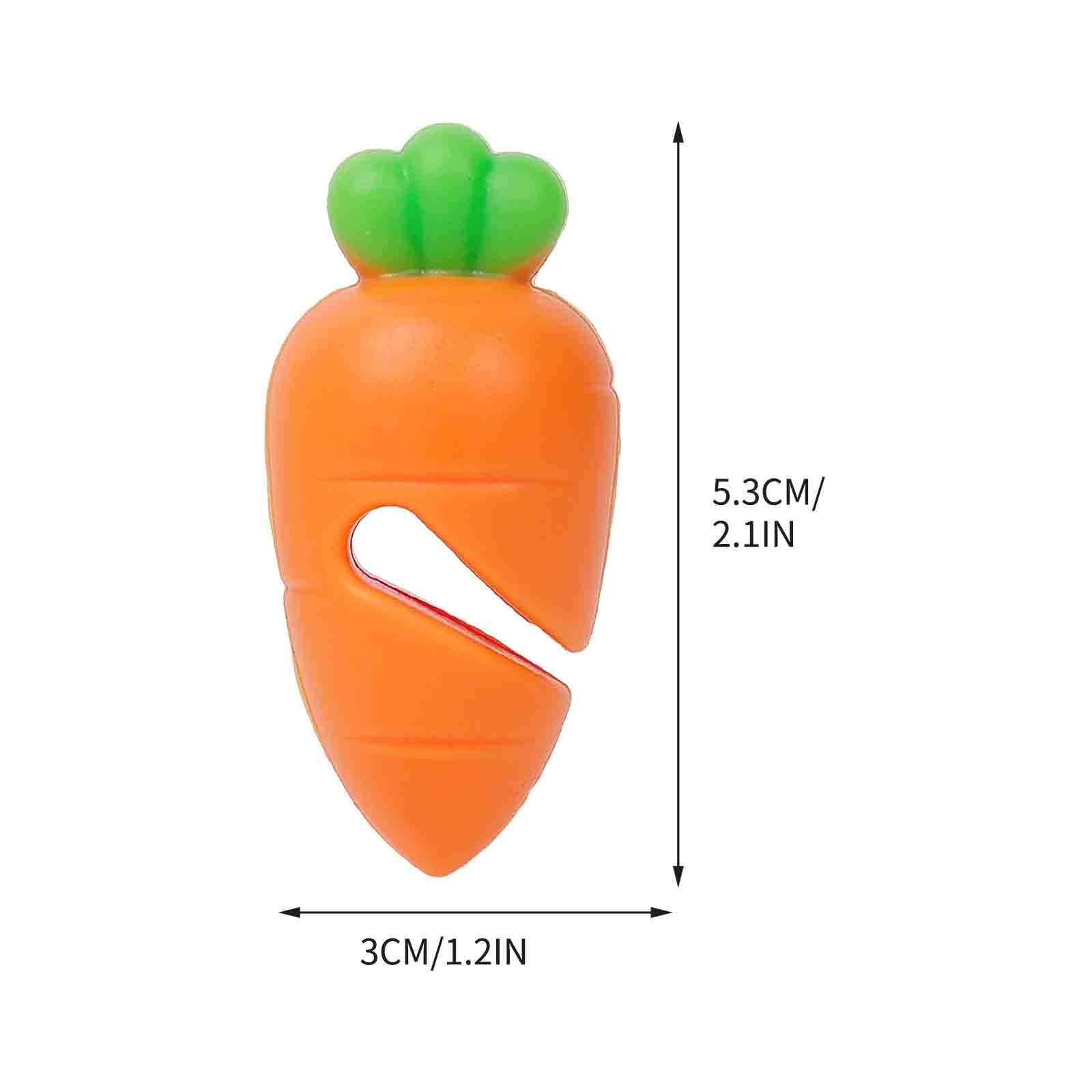 Kraoden Spill-Proof Lid Lifters Carrot Shape Silicone Lid Lifters Steam Releaser for Soup Pot and Saucepan, Unique Kitchen Gadgets Cooking Helper