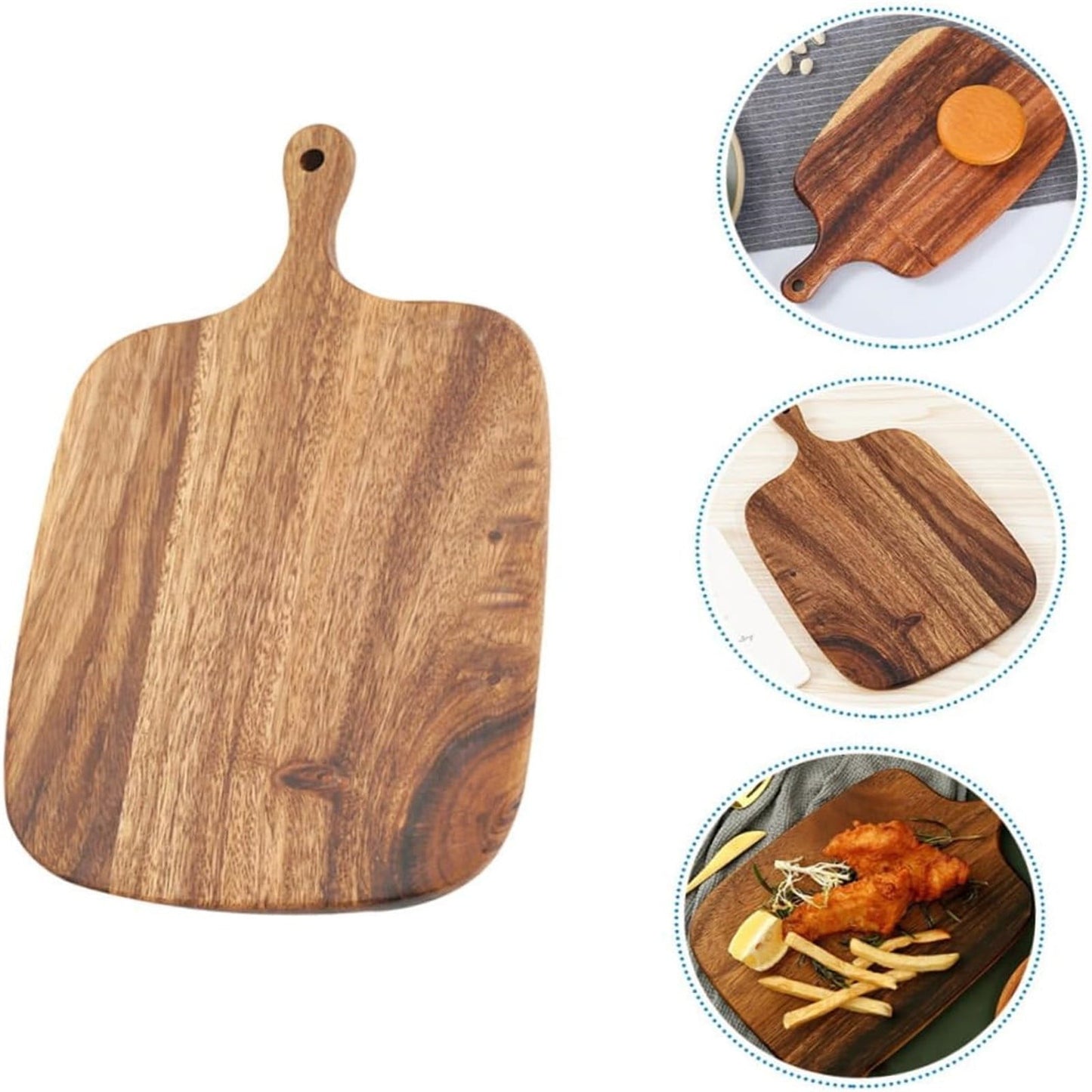 Wood Cutting Board Wooden Chopping Meal Prep Boards Steak Serving Tray For Kitchen Small