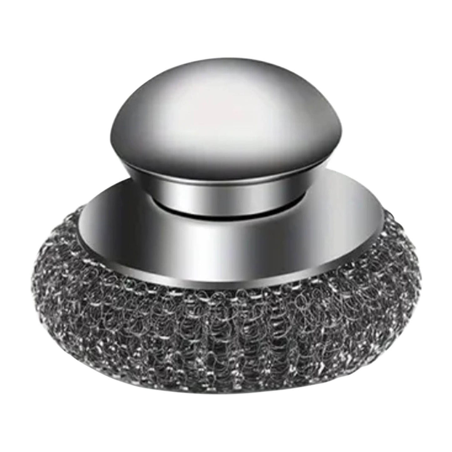 Stainless Steel Wool Pads,5 Replacement Pads,Detachable Design for Cleaning Cookware,Kitchen Use,Dishwashing Helper,Kitchen Cleaning Tool|Stainless Steel,Grey