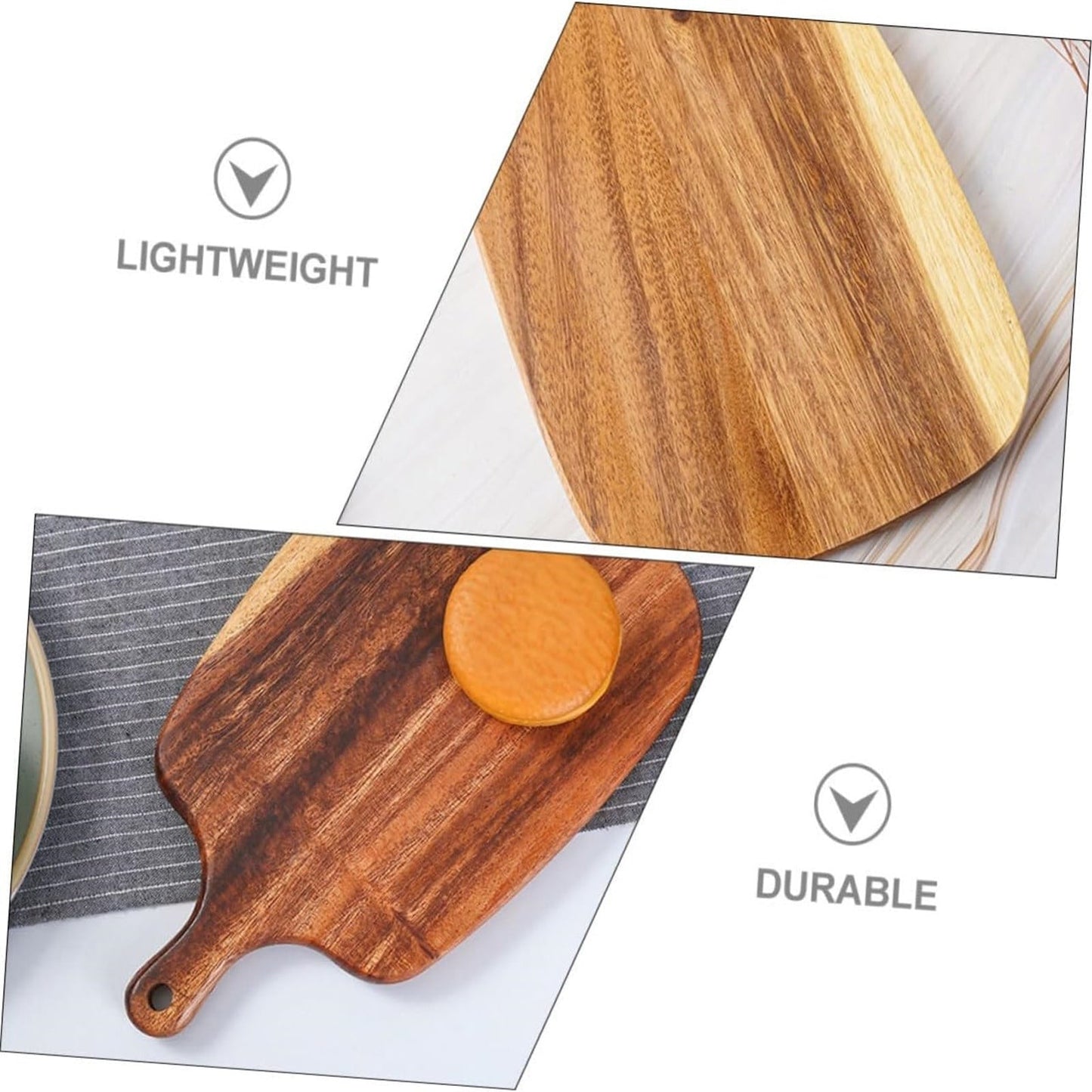 Wood Cutting Board Wooden Chopping Meal Prep Boards Steak Serving Tray For Kitchen Small
