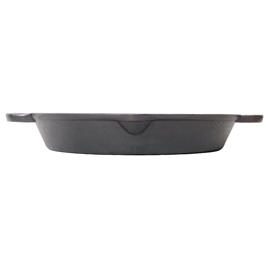 12 Inch Pre-Seasoned Cast Iron Skillet Pan, Dual Helper Handles, Stovetop Grill Oven Safe