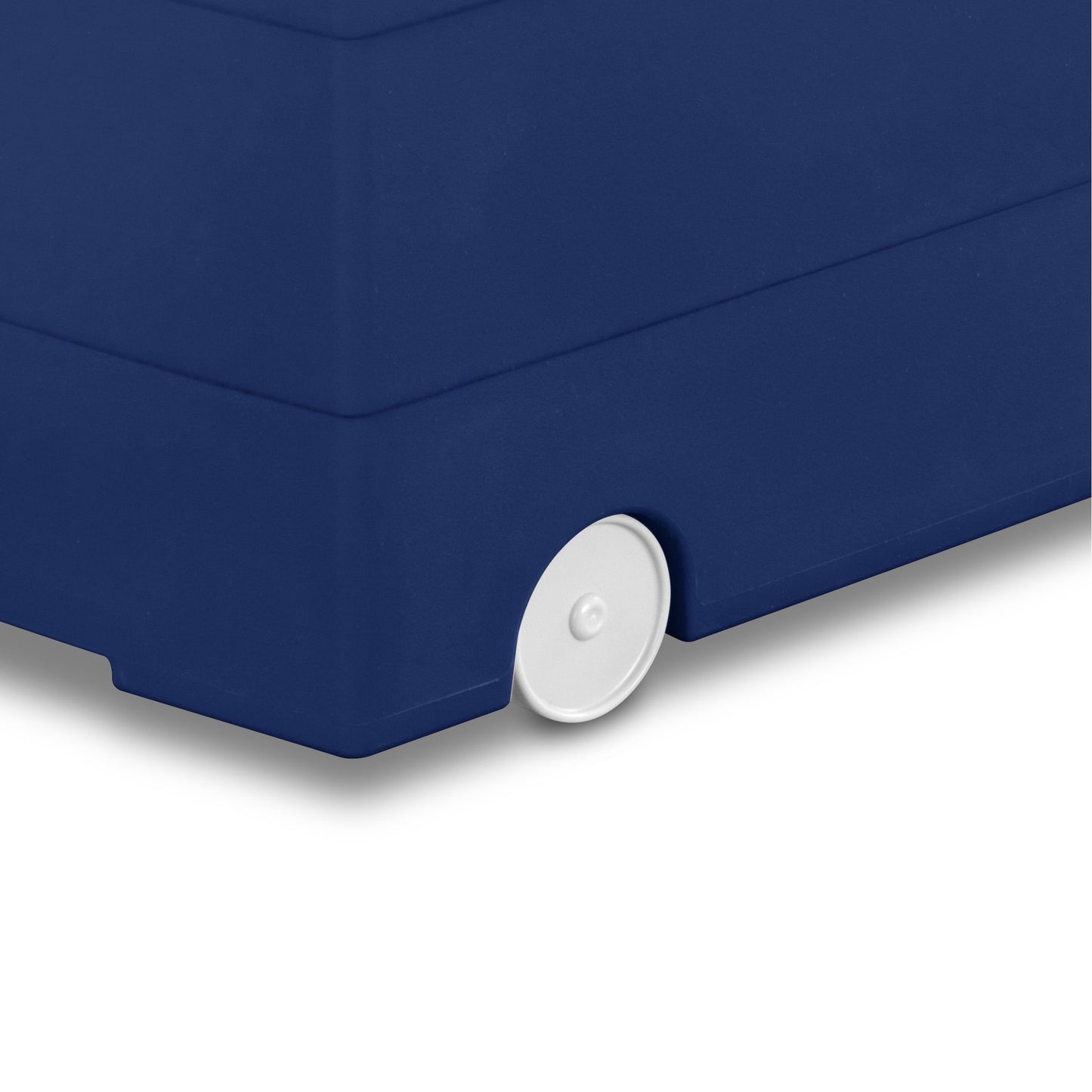 Kids Rolling Toy Storage Bin with Handles, Blue, 22 in x 16 in x 11 in