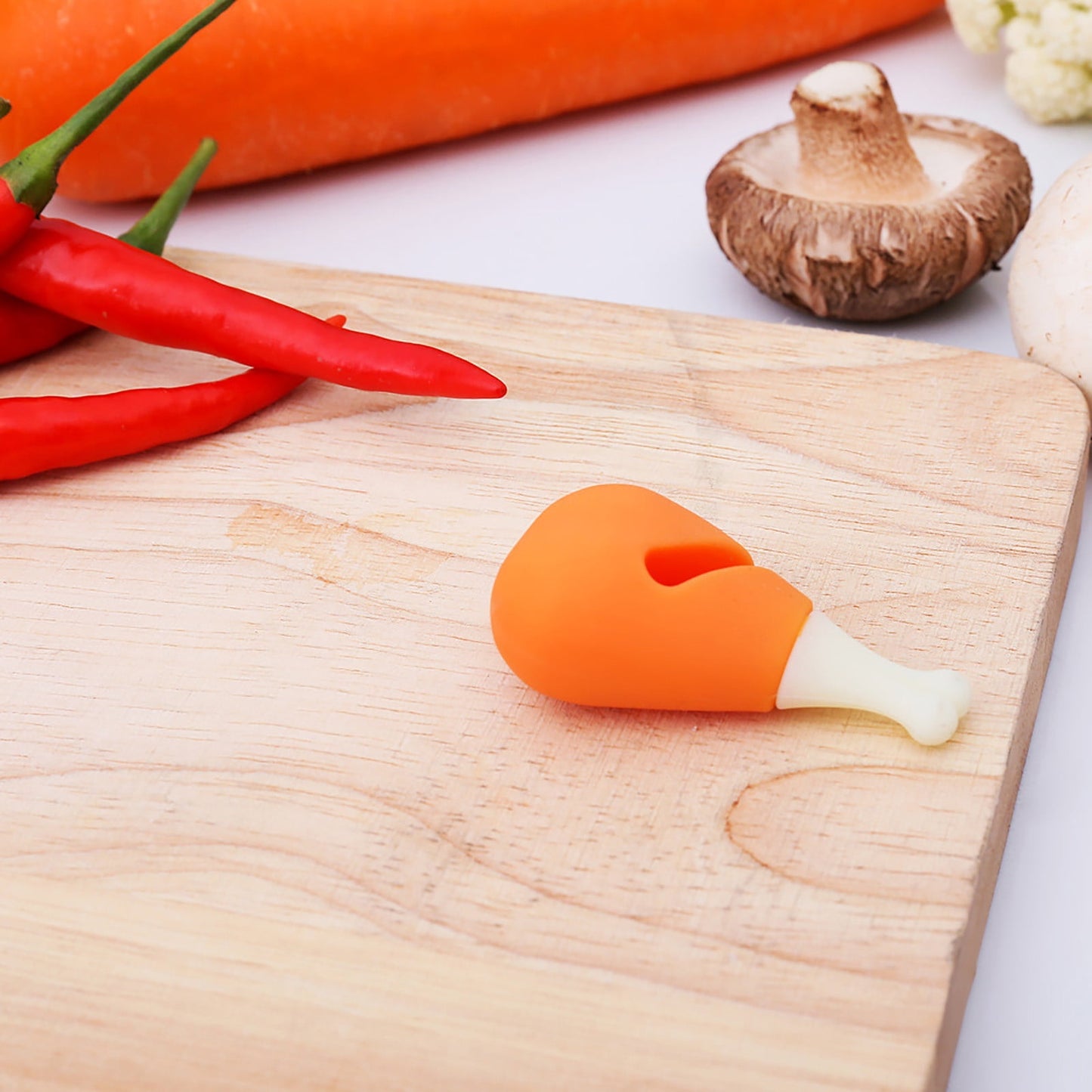 5Pcs Silicone Lid Lifter,Chicken Drumstick Lid Lifter, Pot Lid Overflow Preventer, Silicone Kitchen Gadget, Cooking Helper Tool, Soup Boiling Preventer, Stove Top Helper