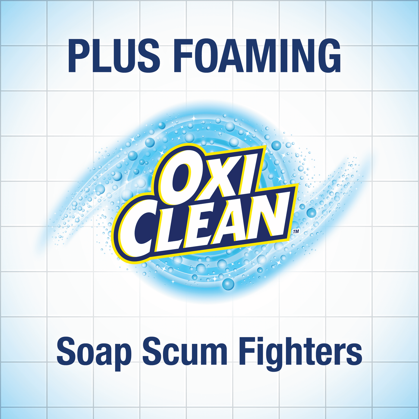 Bathroom Cleaner, Tough Stains &amp; Grime, Lemon Scent with Oxi Clean, 22 oz Foaming Spray