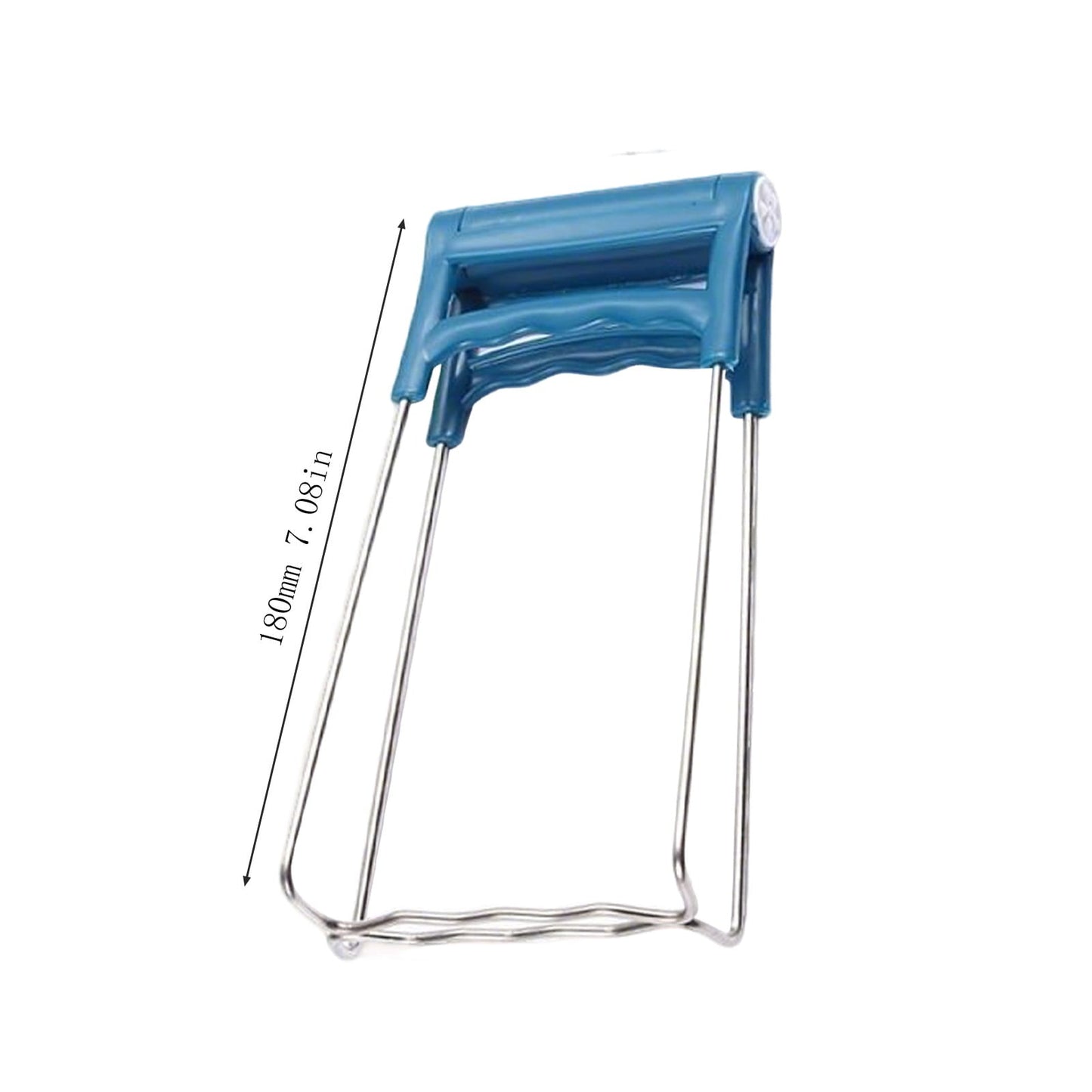 Universal Stainless Steel Plate Lifter,Folding Hot Dish Clip,Anti-Scald Bowl Retriever,Kitchen Tongs Tool,Heat-Resistant Dish Gripper,Multifunction Pan Holder,Hot Food Cookware Clip Blue