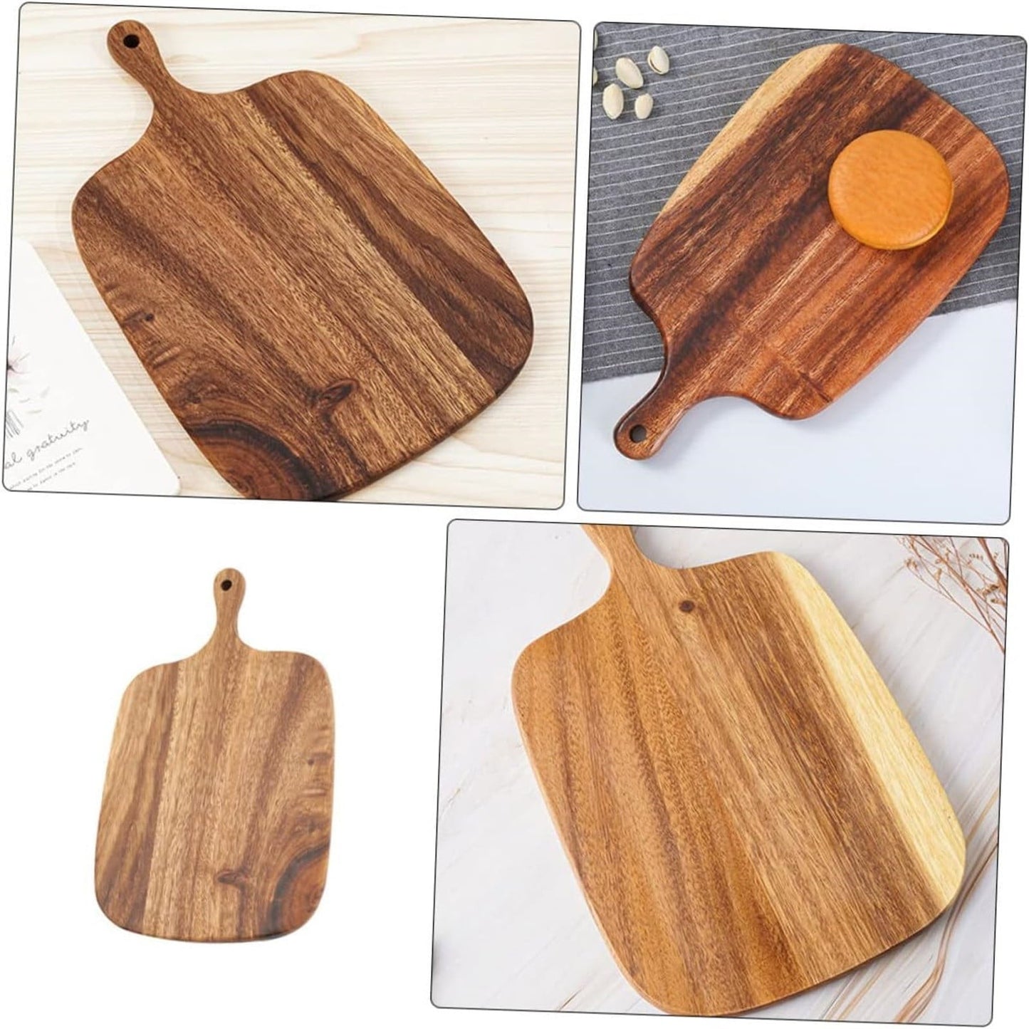 Wood Cutting Board Wooden Chopping Meal Prep Boards Steak Serving Tray For Kitchen Small