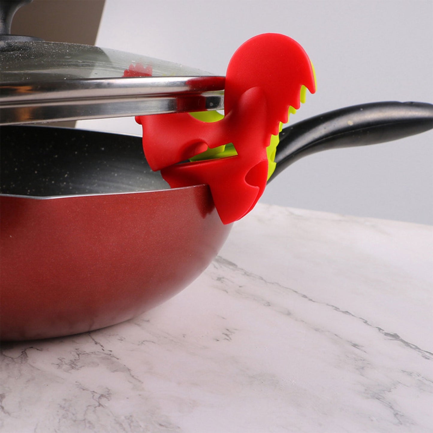 Lid lifter for Soup pots Kitchen Chicken Lid Stand Heat Resistant stand Keep lid Open Cooking Helper