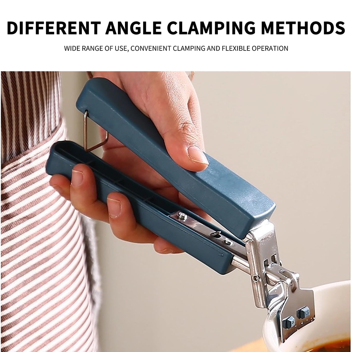 Anti-Scald Bowl Clamp, Pot Casserole Grabber Tongs, Heat Resistant Kitchen Lifter, Ergonomic Handle Cookware Tool, Multipurpose Dish Holder