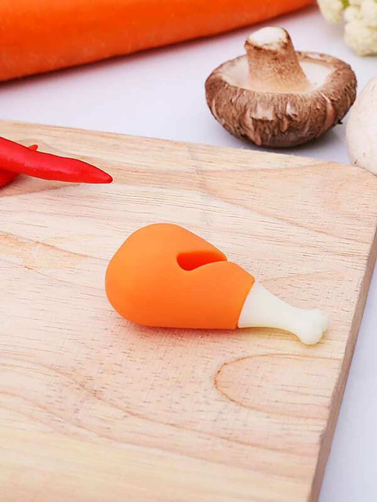 5Pcs Silicone Lid Lifter,Chicken Drumstick Lid Lifter, Pot Lid Overflow Preventer, Silicone Kitchen Gadget, Cooking Helper Tool, Soup Boiling Preventer, Stove Top Helper
