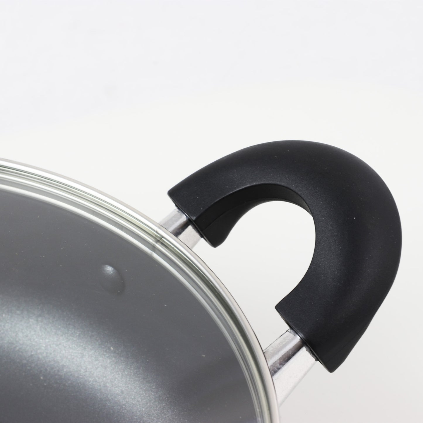 10.25 in. Aluminum Covered Saute Pan with Helper, Charcoal Grey
