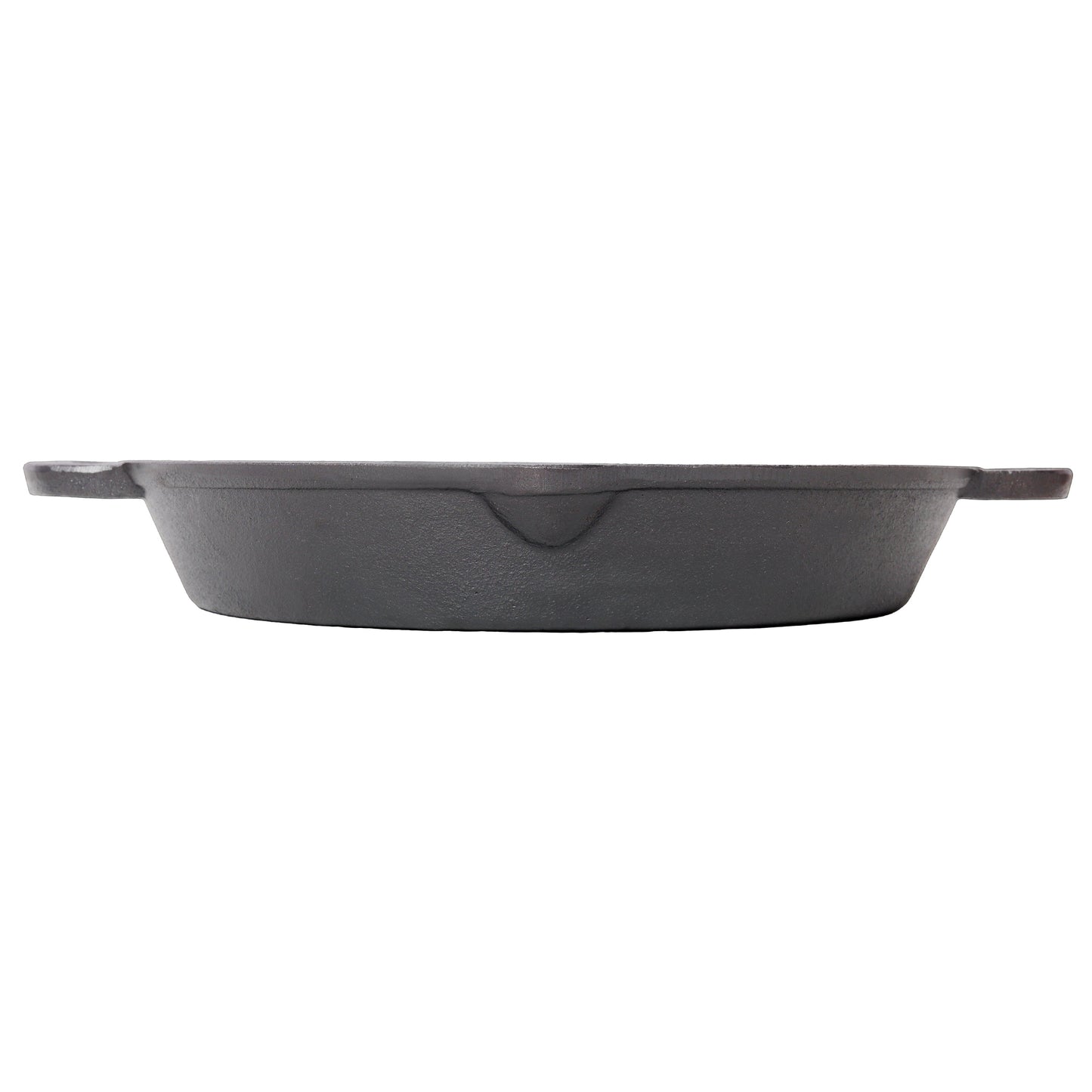 Cast Iron Skillet, 12 Inch Pre-Seasoned Cast Iron Pan with Dual Helper Handles, Even Heating Grill and Oven Safe Cookware, Induction Stovetop Pan for Searing and Baking, Black