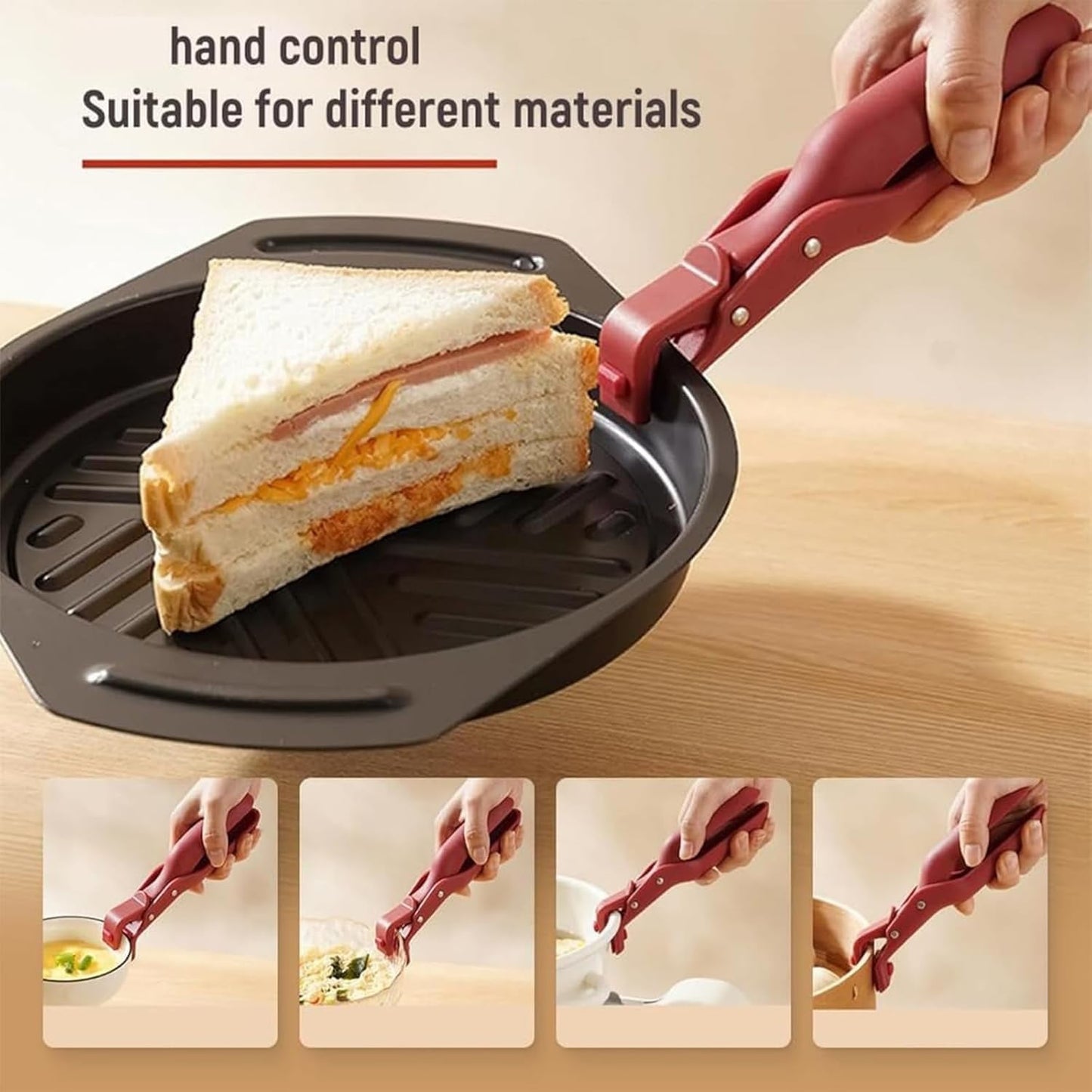 Hot Plate Gripper: 2Pcs Hot Plate Gripper Tongs, Anti-Scald Plates Grippers Lifters, Multi Angle Pan Clips Tool, Kitchen Utensil For Bowls Pans Dishes