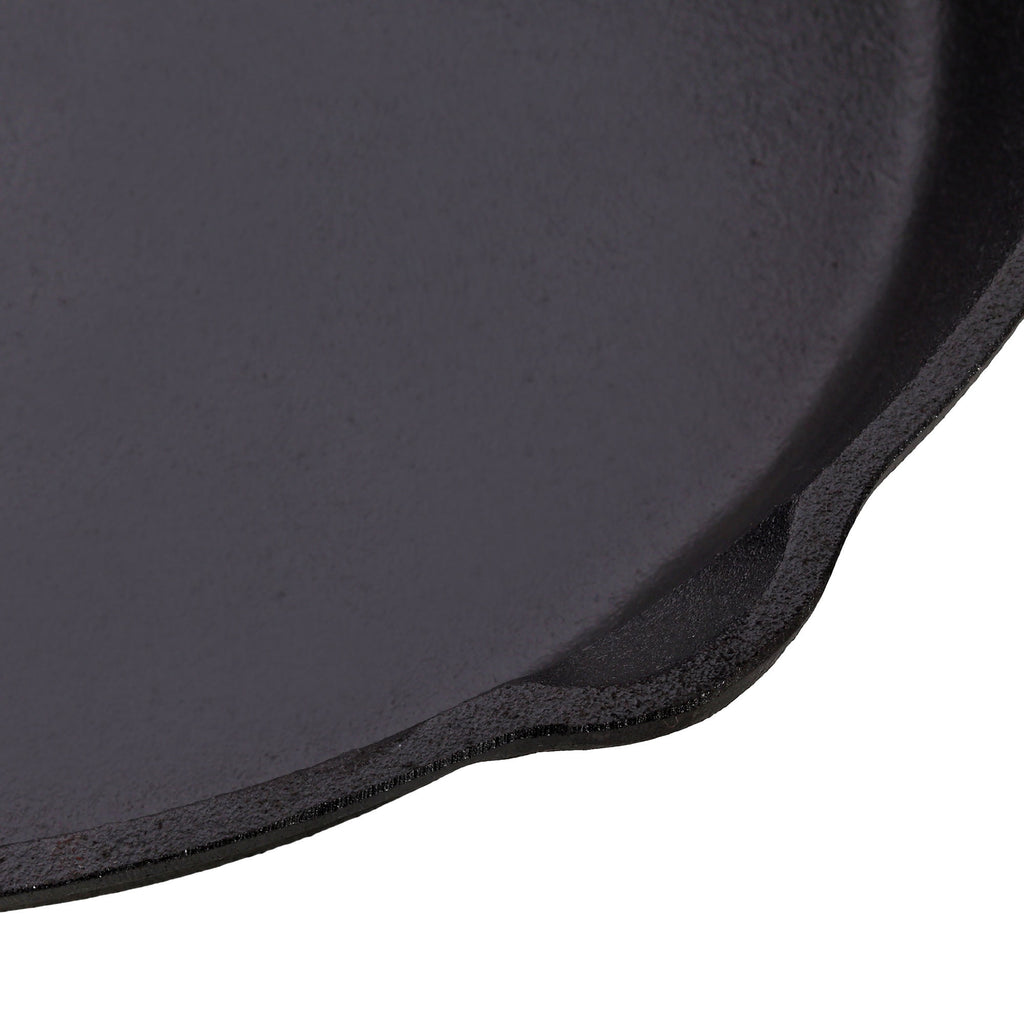 CQSXDA 12 Inch Pre-Seasoned Cast Iron Skillet Pan, Dual Helper Handles, Stovetop Grill Oven Safe