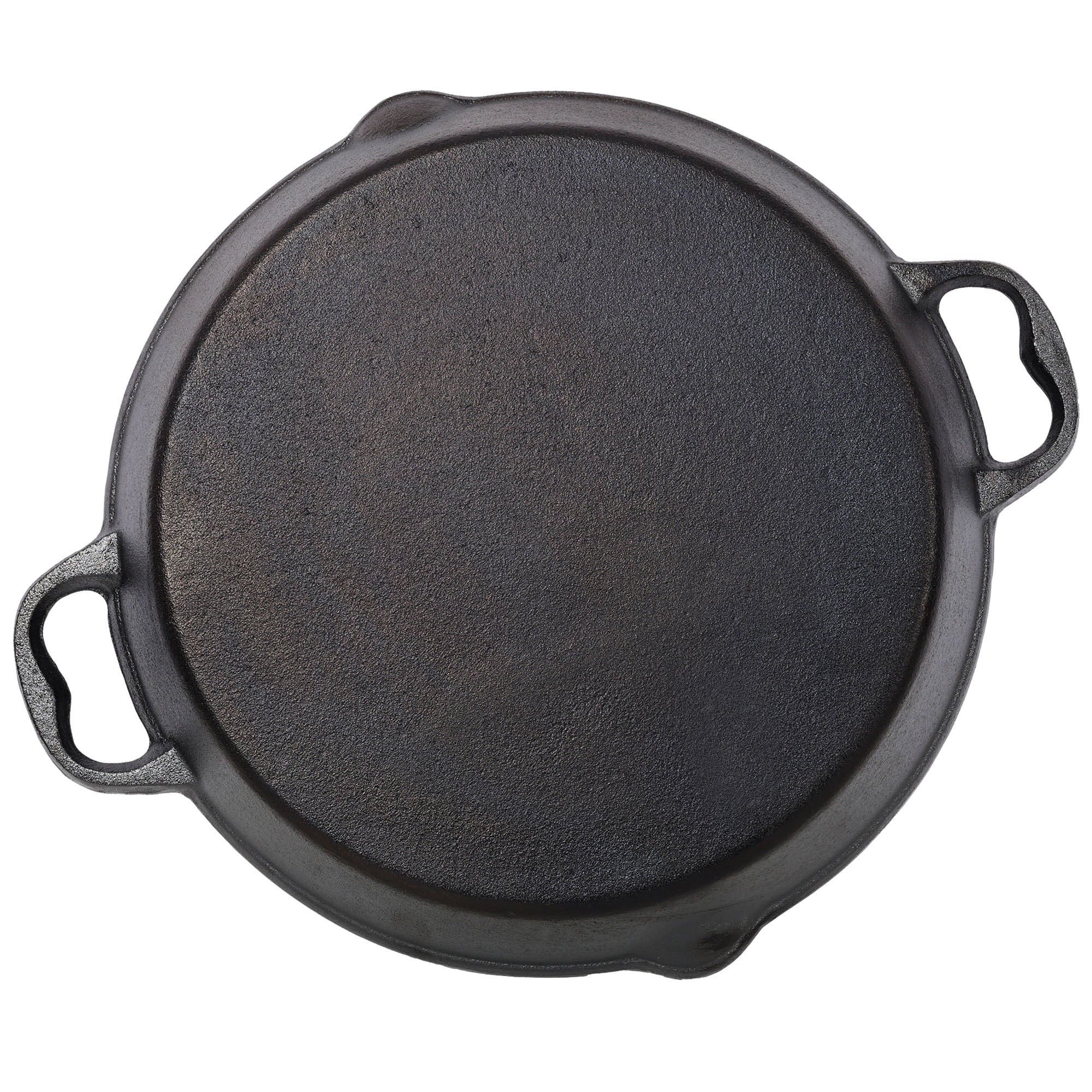 CQSXDA 12 Inch Pre-Seasoned Cast Iron Skillet Pan, Dual Helper Handles, Stovetop Grill Oven Safe