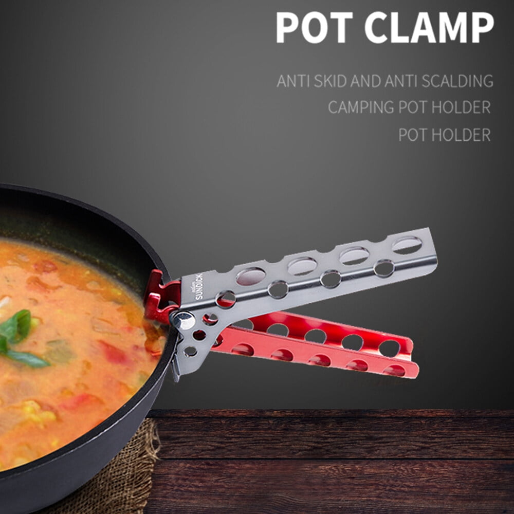 Cooking Gripper,Pot Lifter Pan Handler Pot Lifter Cookware Dish Clamp Pan Handler Pot Clamp Black