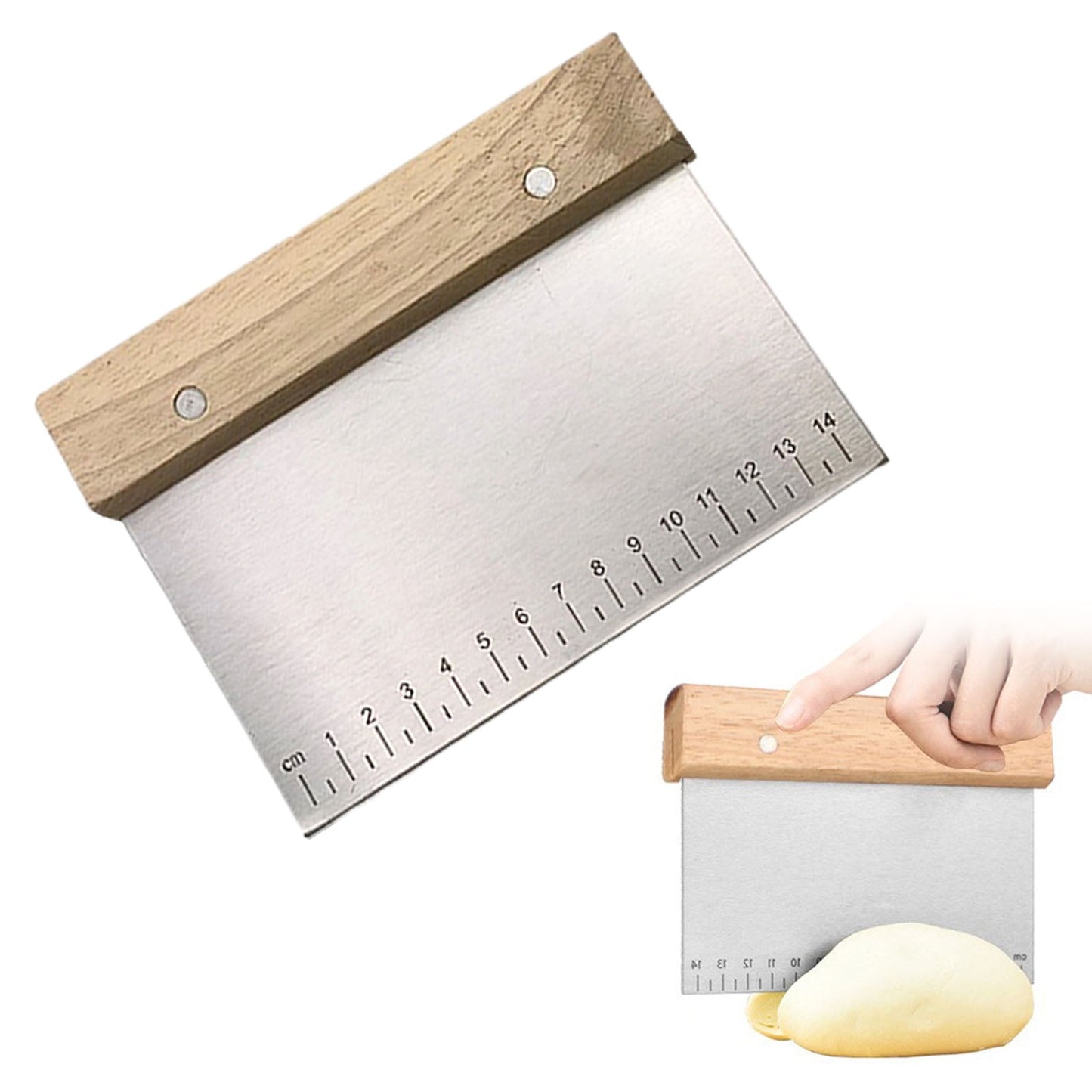 4Pc Bench Scraper,5" Green Multifunctional Dough Scraper For Scraping,Chopping &amp; Shaping,Bpa Free Plastic Scraper,Hard Bench Scraper,Pastry Bread Baking Tool,Cake Fondant Baking Essential