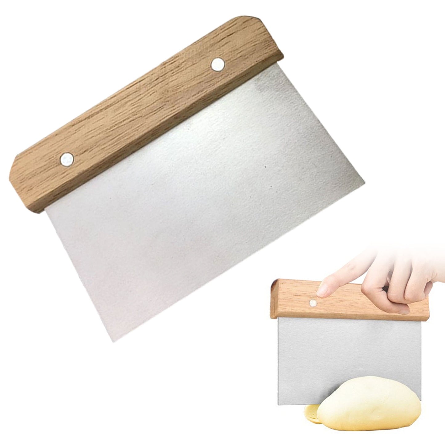 4Pc Bench Scraper,5" Green Multifunctional Dough Scraper For Scraping,Chopping &amp; Shaping,Bpa Free Plastic Scraper,Hard Bench Scraper,Pastry Bread Baking Tool,Cake Fondant Baking Essential