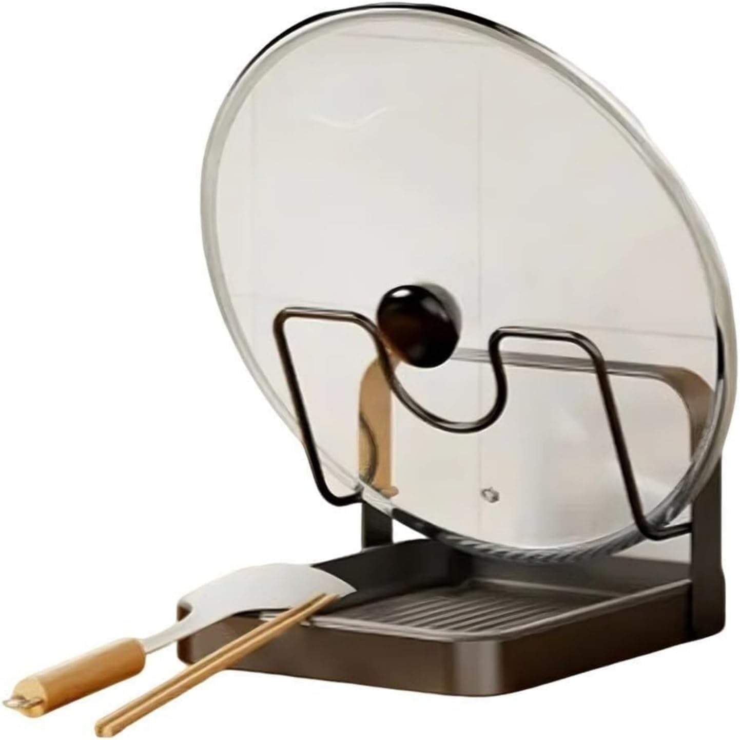 Kitchen Pot Lid Storage Rack，2026 Practical Cooking Tool, can hold cookware, made of stainless steel, great helper for countertop storage