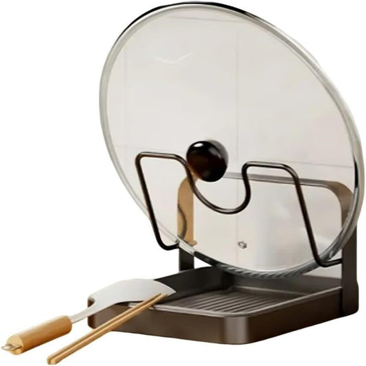 Kitchen Pot Lid Storage Rack,can hold cookware, made of stainless steel, great helper for countertop storage