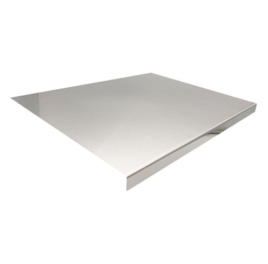 Stainless Steel Cutting Board with Lip, XXL Meat Tray - Kitchen Prep Surface for Fruits, Vegetables, Dough