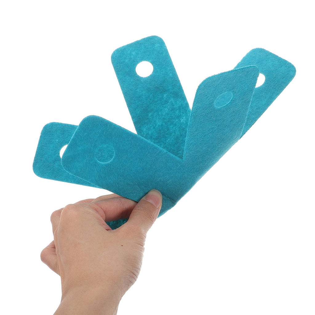 HAMPPLIES Pot Helpers 12Pcs Set Blue Felt Protective Coasters For Kitchenware Surface Protection