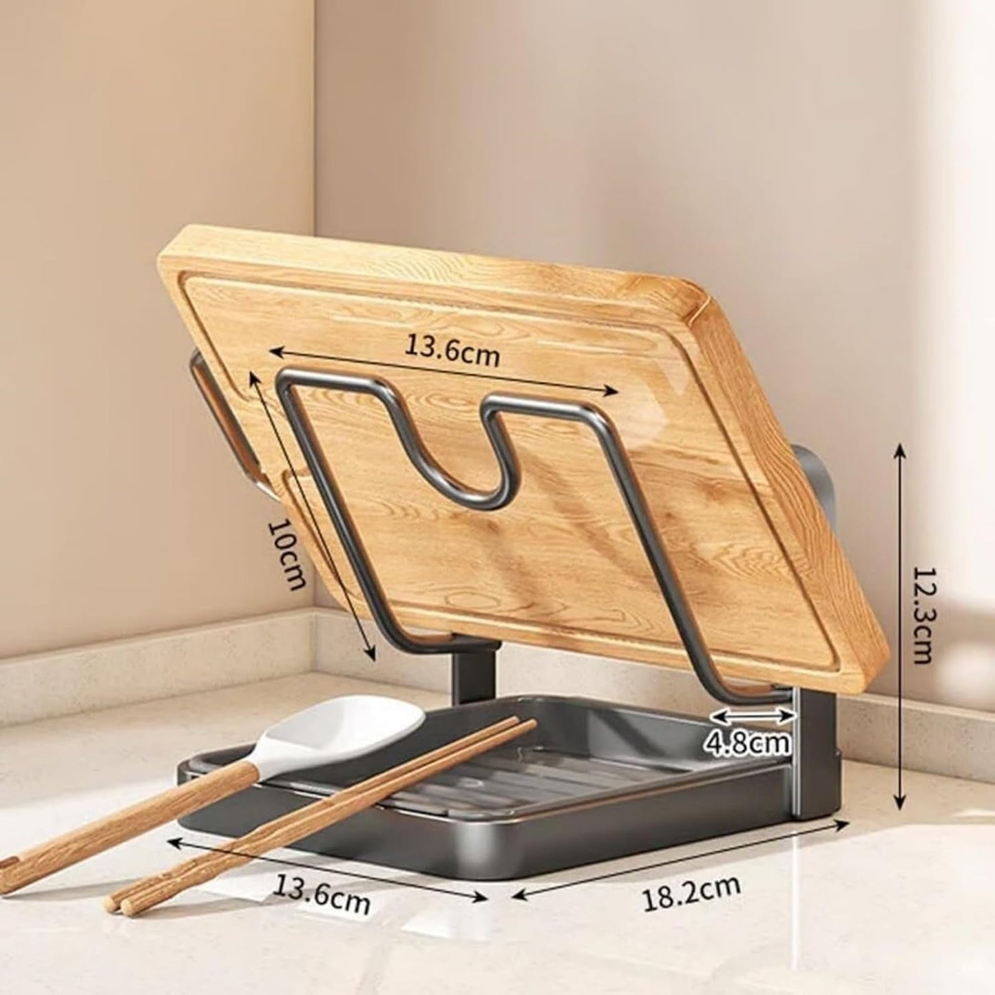 Kitchen Pot Lid Storage Rack,can hold cookware, made of stainless steel, great helper for countertop storage