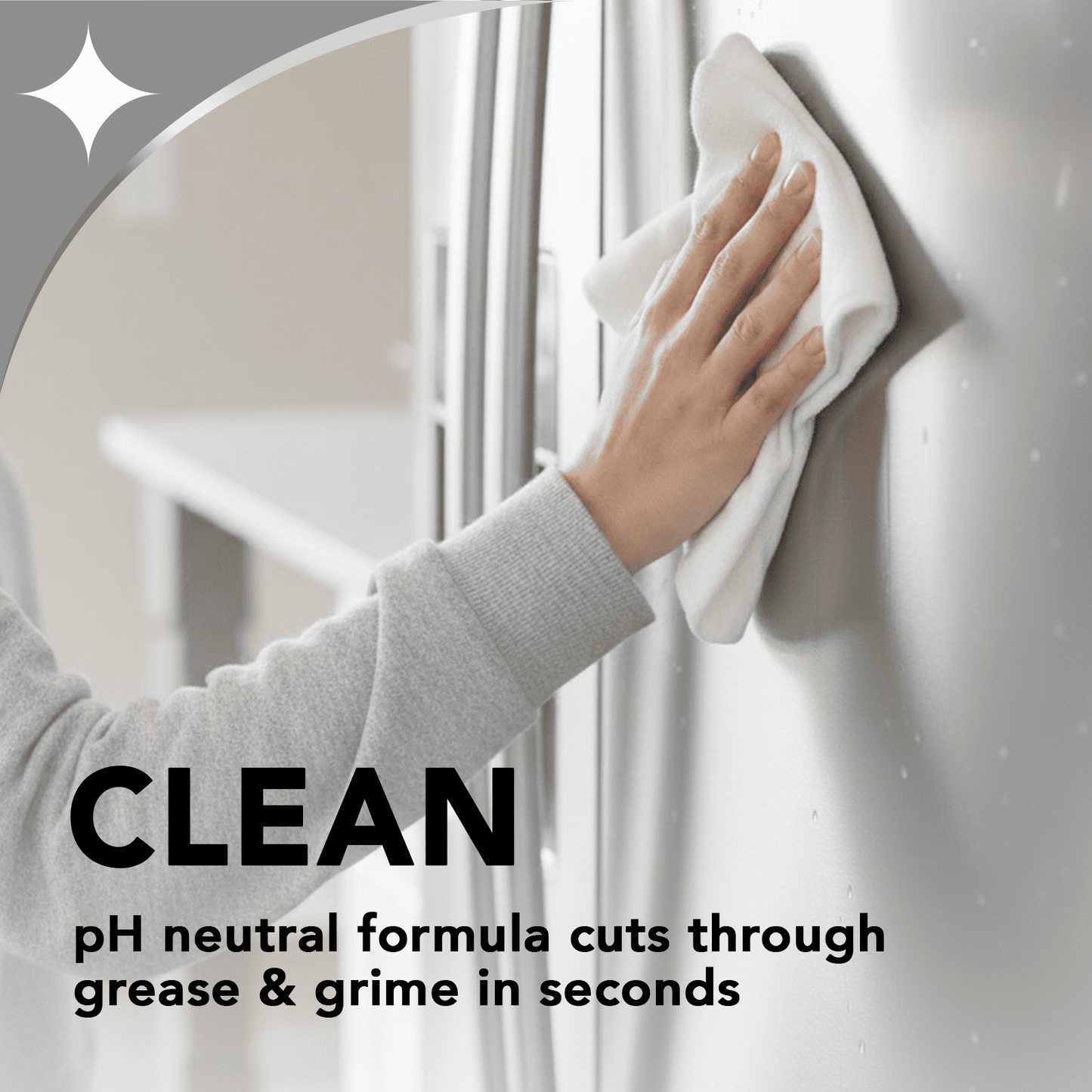 Stainless Steel Cleaner &amp; Polish Spray for Kitchen and Home Appliances, 12 oz, Floral Scent