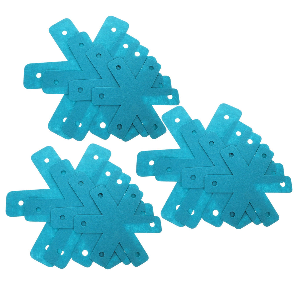 HAMPPLIES Pot Helpers 12Pcs Set Blue Felt Protective Coasters For Kitchenware Surface Protection