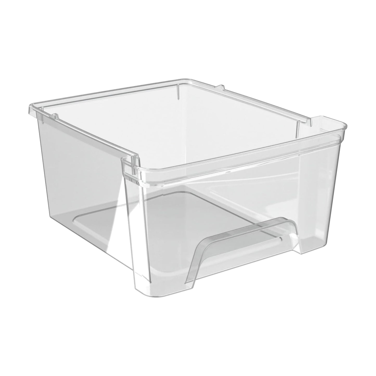 Knock Down Medium Storage Cart with Drawers, Silver Plastic