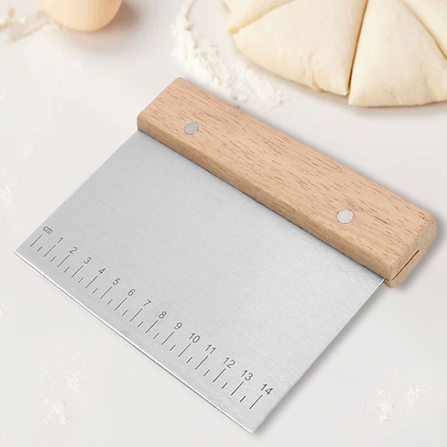 4Pc Bench Scraper,5" Green Multifunctional Dough Scraper For Scraping,Chopping &amp; Shaping,Bpa Free Plastic Scraper,Hard Bench Scraper,Pastry Bread Baking Tool,Cake Fondant Baking Essential