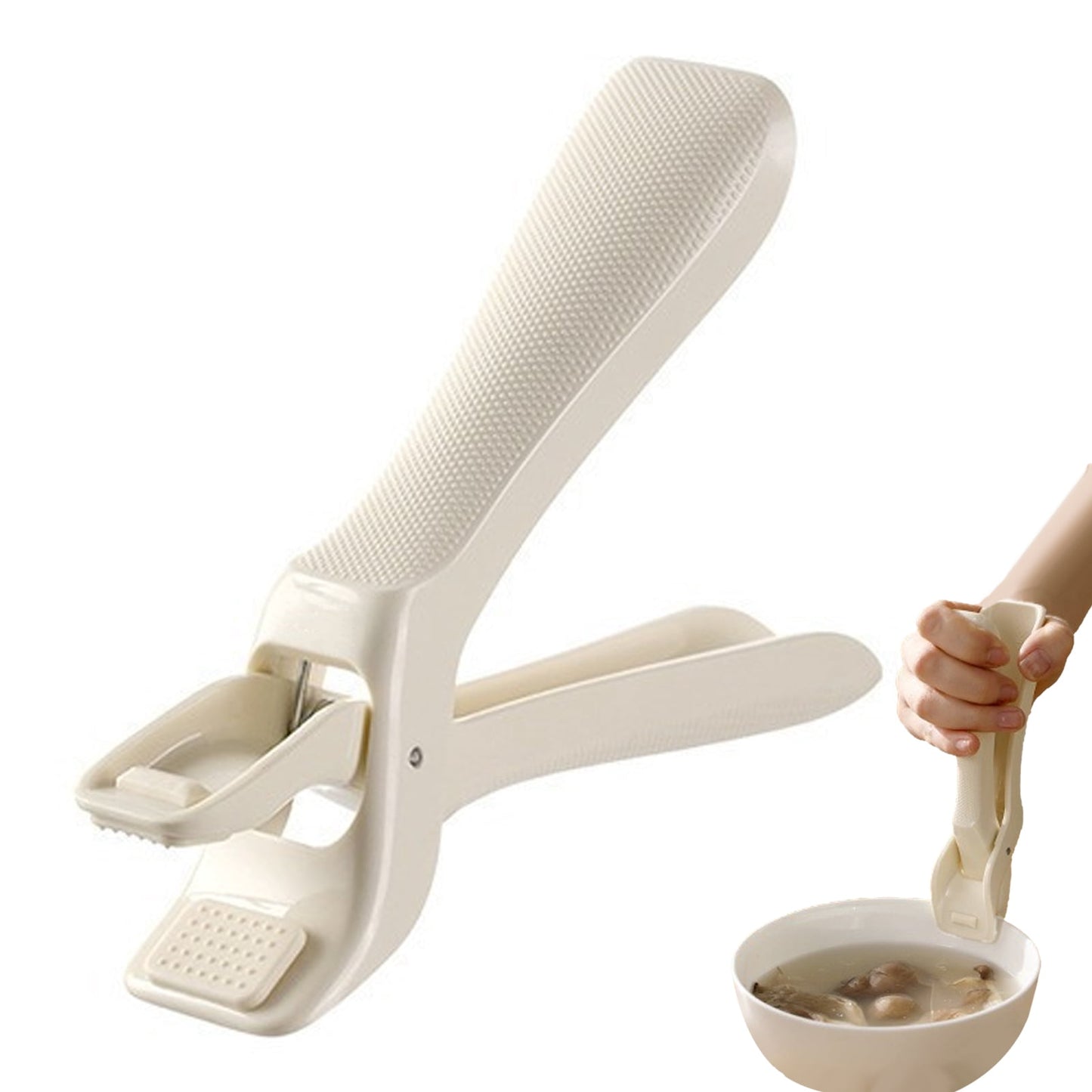 Anti-scald Clip Heat Resistant Bowl Clamp Multi-Angle Grip Oven Safe Ergonomic Kitchen Clip Lifter for Plates Pans Dishes
