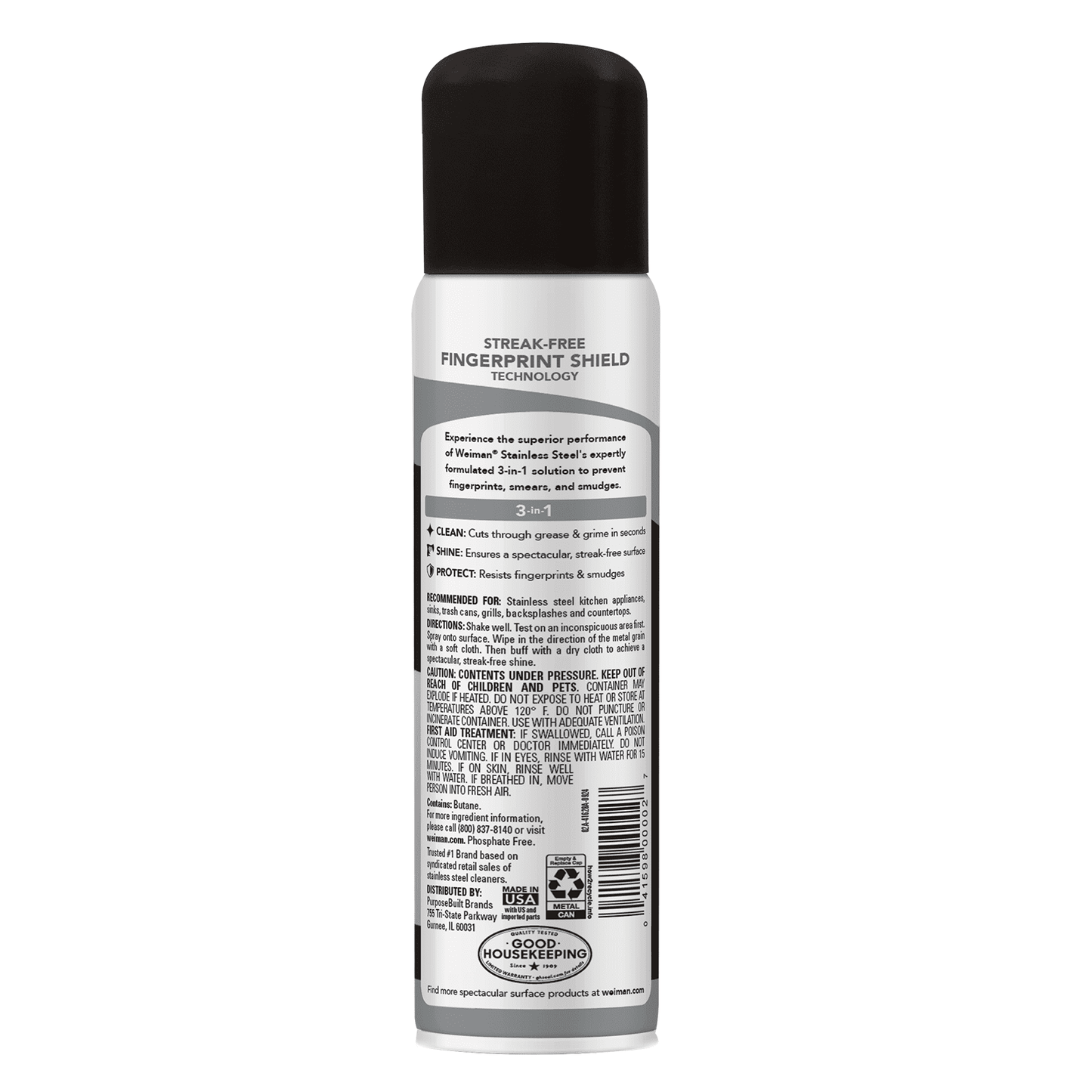Stainless Steel Cleaner &amp; Polish Spray for Kitchen and Home Appliances, 12 oz, Floral Scent