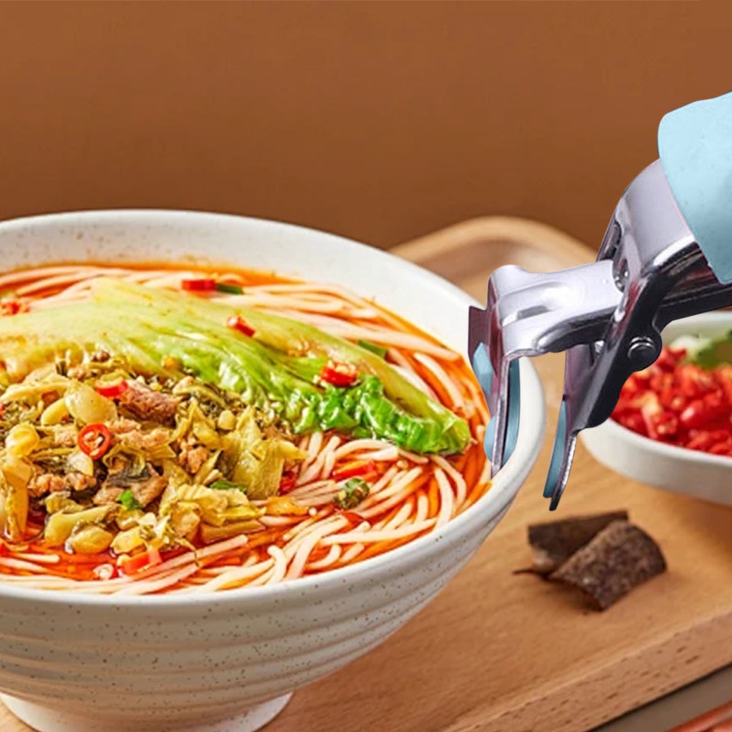 Stainless Steel Bowl Clamp &amp; Extractor Tool | Kitchen Grip for Hot Pots, Pans, and Bowls | Heat Resistant Handle for Oven, Microwave, and Stovetop Use