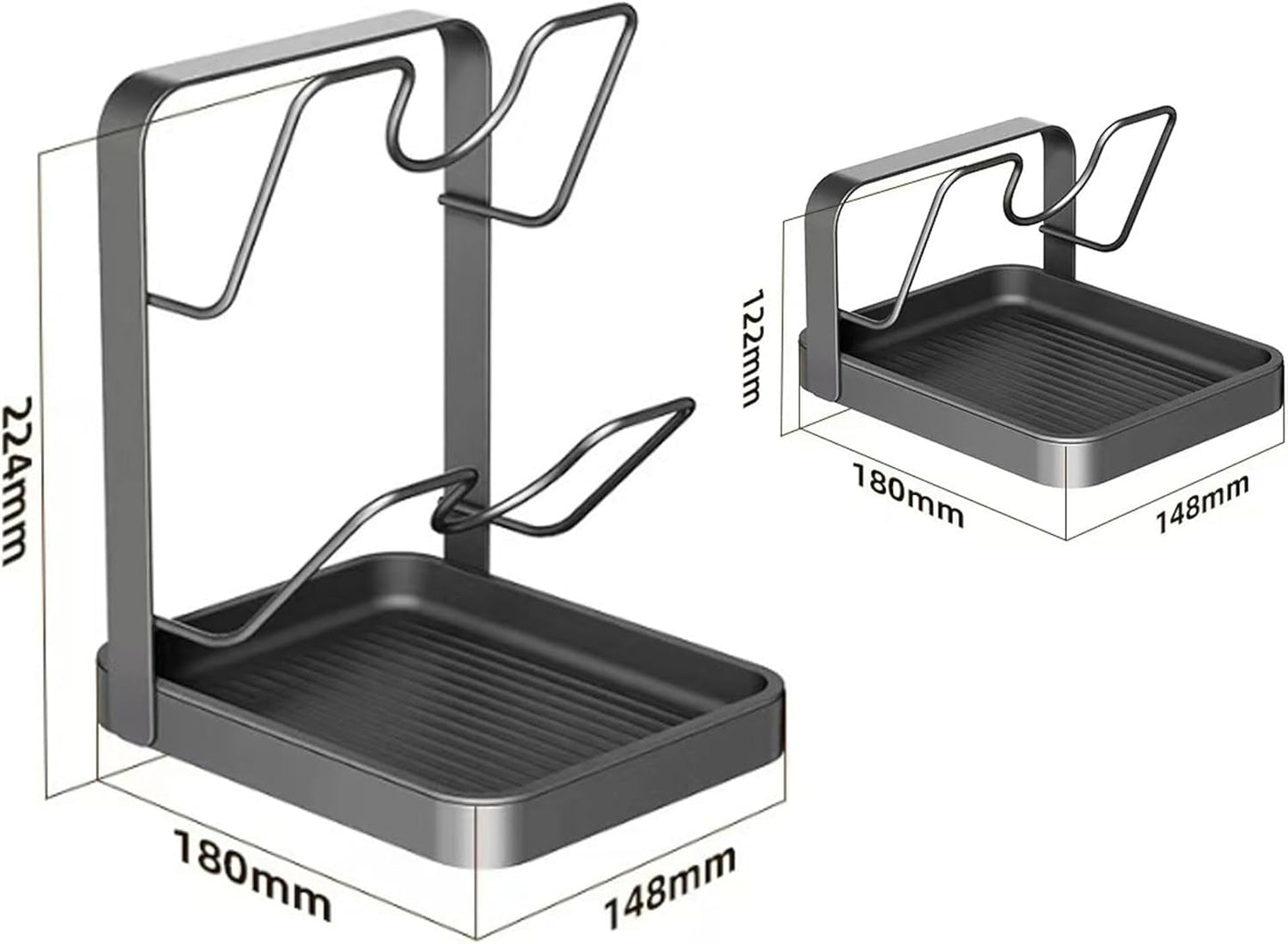 Kitchen Pot Lid Storage Rack,Uses stainless steel to store cookware while cooking,great helper for keeping your countertop tidy