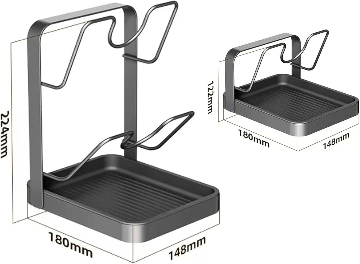 Kitchen Pot Lid Storage Rack，2026 Practical Cooking Tool Rack，Uses stainless steel to store cookware while cooking，great helper for keeping your countertop tidy