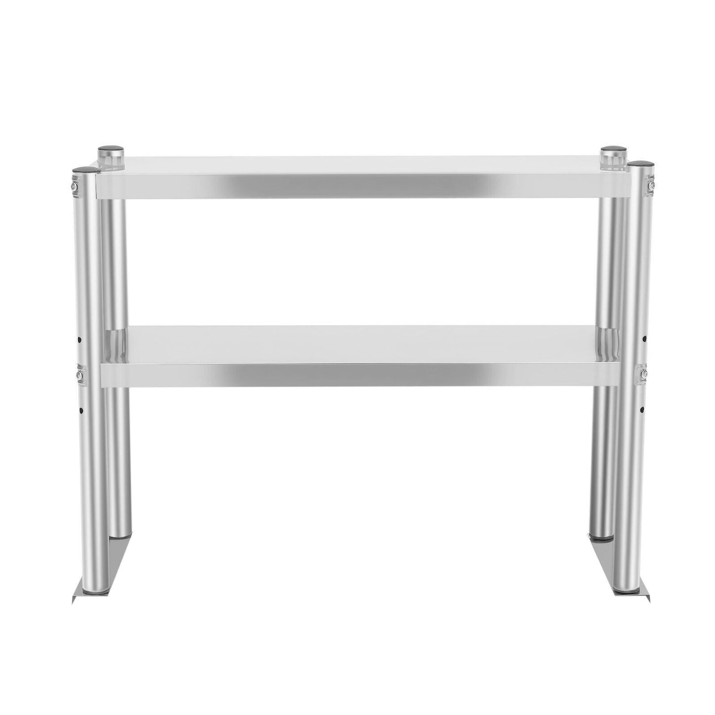 12" x 30" Stainless Steel Commercial Kitchen Prep Table with Double Overshelf Used to Place All Kinds of Kitchenware, Spices, Tools, Etc